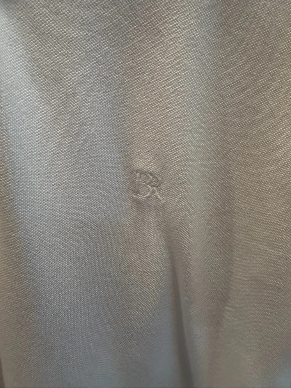 Banana Republic White Polo Shirt with Subtle Embroidered Logo